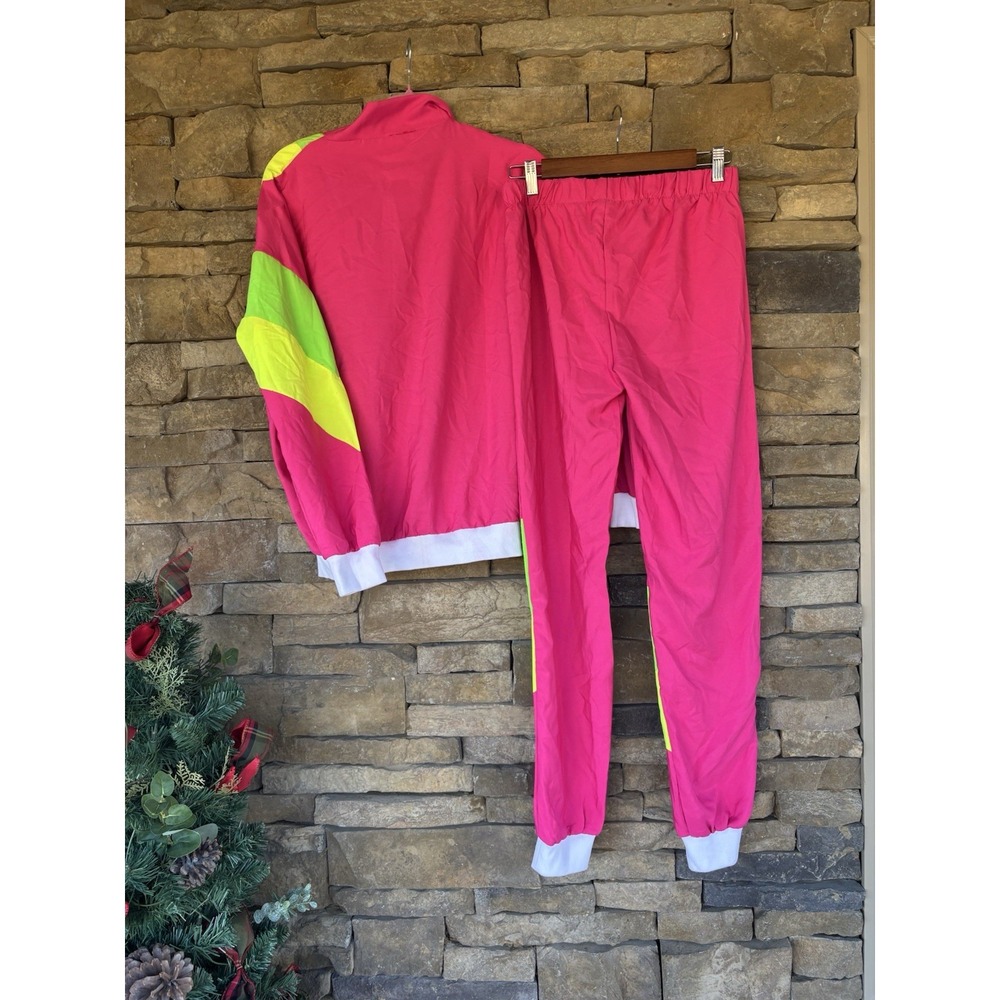 90s Hip Hop Costume Retro Style Tracksuit Jacket & Pants Set Size Small - Picture 7 of 8